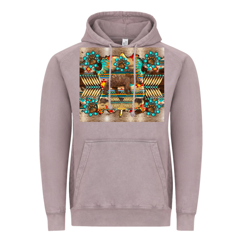 Bear Native Animal  Pelt  Tumbler Vintage Hoodie by BarkalooDesign | Teevron