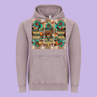 Bear Native Animal  Pelt  Tumbler Vintage Hoodie Designed By Barkaloodesign