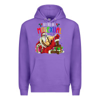 Purple mens ho ho ho mosexual Premium Hoodie - DesigneFamous