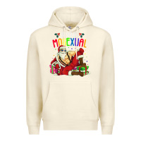 Sandshell mens ho ho ho mosexual Premium Hoodie - DesigneFamous