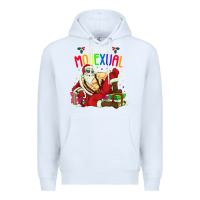 White mens ho ho ho mosexual Premium Hoodie - DesigneFamous