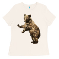 Bone Brown Bear Cub Ladies Tee - LillyAllenDesigns