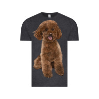 Vintage Black Poodles Dog lllustrations Vintage Tee - LillyAllenDesigns