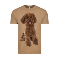 Vintage Coffee Poodles Dog lllustrations Vintage Tee - LillyAllenDesigns