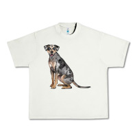 Pistachio catahoula leopard dog Urban Heavy Tee - LillyAllenDesigns