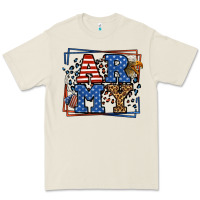 Bone Army Veteran leopard frame 4th of July Premium Tee - LillyAllenDesigns
