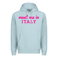Blue Mist meet me in italy Premium Hoodie - DesigneFamous