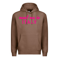 Chestnut meet me in italy Premium Hoodie - DesigneFamous