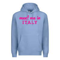 Colony Blue meet me in italy Premium Hoodie - DesigneFamous