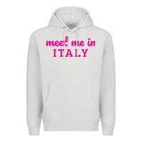 Dove Grey meet me in italy Premium Hoodie - DesigneFamous
