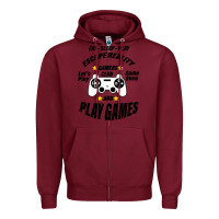 Burgundy Escape Reality Zipper Hoodie - Bettercallsaul