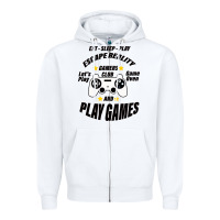 White Escape Reality Zipper Hoodie - Bettercallsaul