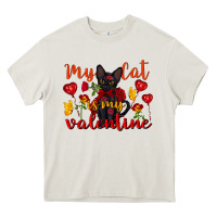 Cream my cat is my valentine valentine's day Heavy Core Tee - FaDigitalArtStudio