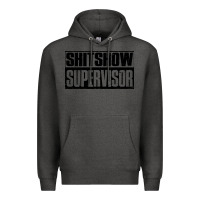 Charcoal Heather shitshow supervisor Premium Hoodie - DesigneFamous
