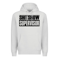 Dove Grey shitshow supervisor Premium Hoodie - DesigneFamous