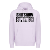 Lilac shitshow supervisor Premium Hoodie - DesigneFamous