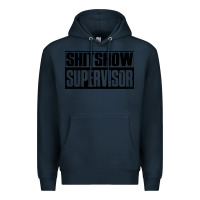 Navy shitshow supervisor Premium Hoodie - DesigneFamous