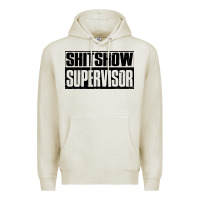 Oatmeal Heather shitshow supervisor Premium Hoodie - DesigneFamous