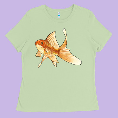 Goldfish Ladies Tee Designed By Lillyallendesigns