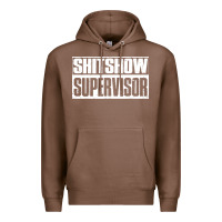 Chestnut shitshow supervisor Premium Hoodie - DesigneFamous