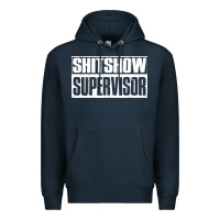 Navy shitshow supervisor Premium Hoodie - DesigneFamous