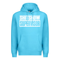 Ocean Blue shitshow supervisor Premium Hoodie - DesigneFamous
