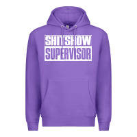 Purple shitshow supervisor Premium Hoodie - DesigneFamous