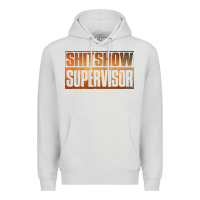 Dove Grey shitshow supervisor Premium Hoodie - DesigneFamous
