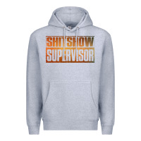 Heather Grey shitshow supervisor Premium Hoodie - DesigneFamous