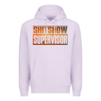 Lilac shitshow supervisor Premium Hoodie - DesigneFamous