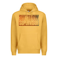 Mustard shitshow supervisor Premium Hoodie - DesigneFamous