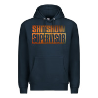 Navy shitshow supervisor Premium Hoodie - DesigneFamous
