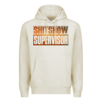 Oatmeal Heather shitshow supervisor Premium Hoodie - DesigneFamous