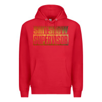 Red shitshow supervisor Premium Hoodie - DesigneFamous
