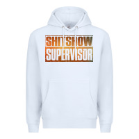White shitshow supervisor Premium Hoodie - DesigneFamous