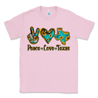 Bubblegum Pink Peace Love Texas Classic Tee - Jasminsmagicworld