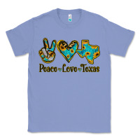 Colony Blue Peace Love Texas Classic Tee - Jasminsmagicworld