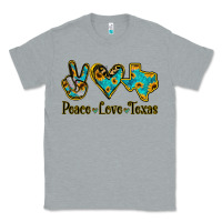 Heather Grey Peace Love Texas Classic Tee - Jasminsmagicworld