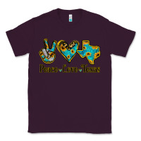 Plum Peace Love Texas Classic Tee - Jasminsmagicworld