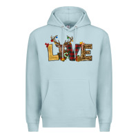 Blue Mist christmas reindeer love Premium Hoodie - RanaPortraitStore