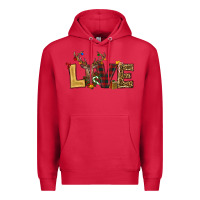 Cardinal christmas reindeer love Premium Hoodie - RanaPortraitStore