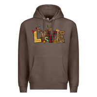Coffee christmas reindeer love Premium Hoodie - RanaPortraitStore