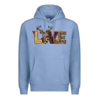 Colony Blue christmas reindeer love Premium Hoodie - RanaPortraitStore