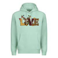 Seafoam christmas reindeer love Premium Hoodie - RanaPortraitStore