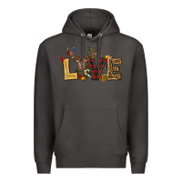 Smoke christmas reindeer love Premium Hoodie - RanaPortraitStore
