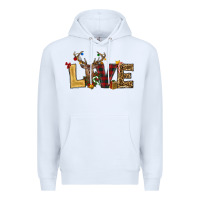 White christmas reindeer love Premium Hoodie - RanaPortraitStore