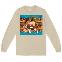 Mushroom western farm cow pig rooster chick farm chicken barn Long Sleeve Tee - Artiststas
