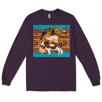 Plum western farm cow pig rooster chick farm chicken barn Long Sleeve Tee - Artiststas