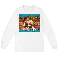 White western farm cow pig rooster chick farm chicken barn Long Sleeve Tee - Artiststas