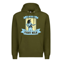 Army Green fight milk classic Premium Hoodie - DesigneFamous